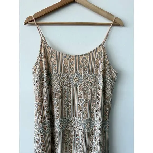 Anthropologie Eri + Ali Navy Lace Midi Dress – Romantic A-Line, Size S - Picture 4 of 12